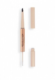 Карандаш для бровей Revolution Revolution Fluffy Brow Filter Duo, Ash Brown