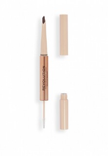 Карандаш для бровей Revolution Revolution Fluffy Brow Filter Duo, Medium Brown