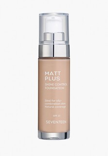 Тональный крем Seventeen Seventeen. длительного действия 04 "MATT PLUS LIQUID MAKE-UP SPF20 " Розово-бежевый