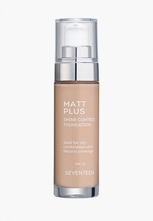 Тональный крем Seventeen Seventeen. длительного действия 04 "MATT PLUS LIQUID MAKE-UP SPF20 " Розово-бежевый