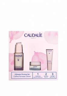 Набор для ухода за лицом Caudalie Resveratrol-Lift восстановление плотности и упругости кожи Сыворотка для лица антивозрастная, 30 мл, Дневной Крем Кашемир, 15 мл, Крем для области вокруг глаз, 5 мл