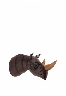 Игрушка мягкая Hansa Декоративная Голова носорог на стену, 55 см
