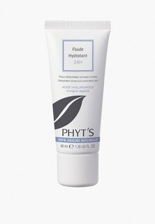 Крем для лица Phyts Phyt`S FLUIDE HYDRATANT 24H, для ежедневного ухода за обезвоженной комбинированной кожей, 40 г