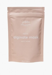 Маска для лица Smorodina ALGINATE MASK ANTI-ACNE, очищающая, с эфирным маслом чайного дерева, 45 г