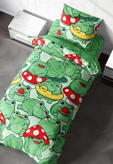 Постельное белье 1,5-спальное Crazy Getup 70х70 Frogs