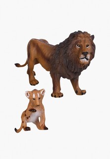 Набор фигурок Masai Mara Семья львов, 2 предмета (лев и львенок), серия: "Мир диких животных"