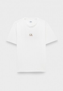 Футболка C.P. Company 24/1 jersey artisanal three cards t-shirt gauze white