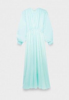 Платье Forte Forte cotton silk voile drawstring dress aquatic