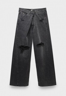 Джинсы Darkpark ines - fold over denim used black ripped