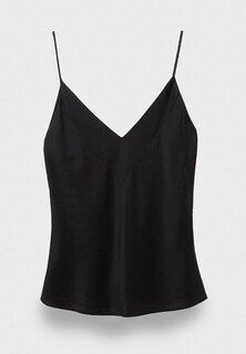 Топ Forte Forte stretch silk satin strappy top nero