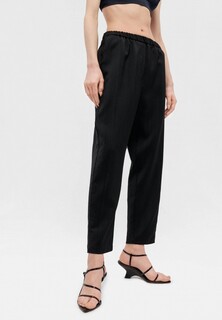 Брюки Forte Forte viscose wool slub sartorial elasticated pants noir