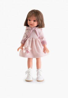 Кукла Munecas Dolls Antonio Juan Ноа в платье в полоску, 33 см, виниловая