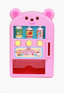 Набор аксессуаров для куклы Kawaii Mell Торговый аппарат «Медвежонок» с соками, 9 предметов