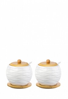 Сахарница Elan Gallery 620 мл, 12х12х12 см Айсберг, 2 шт.