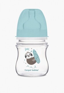 Бутылочка для кормления Canpol Babies Exotic Animals, с широким горлом, 120 мл., с рождения