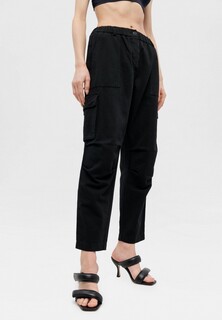 Брюки Forte Forte frosted cotton twill cargo pants noir