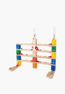 Набор игровой Hape Деревянный конструктор лабиринт для детей "Квадрилла базовый набор" Серия "Гонки"