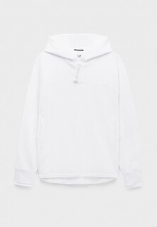 Худи C.P. Company metropolis series stretch fleece full zipped hoodie white