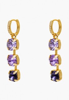 Серьги Viva la Vika Large Crystal Earrings - Lilac