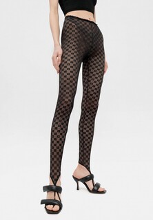 Леггинсы Forte Forte damier lace leggings noir