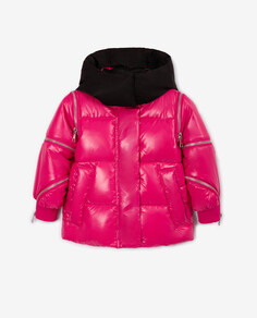 Куртка демисезонная на искусственном пуху розовая Gulliver (116)