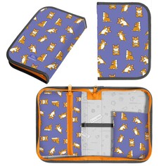 Пенал 1 секция 140 х 210 х 40 мм, откидной карман и косметичка, тканевый, calligrata top content