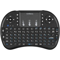 Мини-клавиатура rombica air touch, беспроводная, для тв и пк , usb, touch , черная NO Brand
