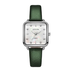 Часы наручные женские, 2.8 х 2.8 см, зеленый ремешок NO Brand
