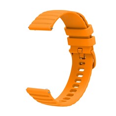 Ремешок для часов, 20 мм, силикон, оранжевый NO Brand