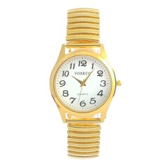 Часы наручные женские, золото, d-4 см NO Brand