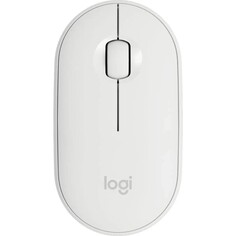 Мышь logitech pebble m350, беспроводная, оптическая, 1000 dpi, белая NO Brand