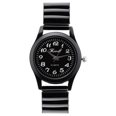 Часы наручные женские, d-2.8 см, ремешок металл, черные NO Brand