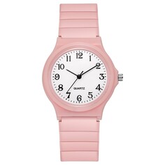 Часы наручные женские, d-3.6 см, розовые NO Brand