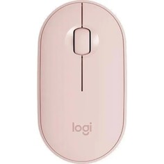 Мышь logitech pebble m350, беспроводная, оптическая, 1000 dpi, розовая NO Brand