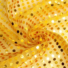 Отрез для рукоделия, сетка с пайетками, цвет желтый, 47,5 × 50 см Страна Карнавалия