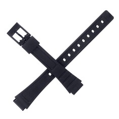 Ремешок для часов 12 мм, черный, 18 см Solomon