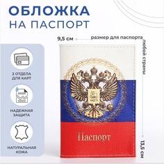 Обложка для паспорта, цвет триколор NO Brand