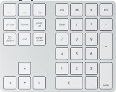 Satechi Клавиатура Aluminum Extended Keypad, серебристый