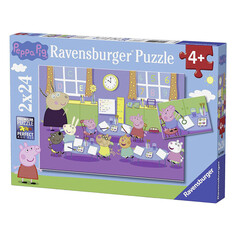 Пазлы Ravensburger Пазл Свинка Пеппа в школе (2х24 элемента)