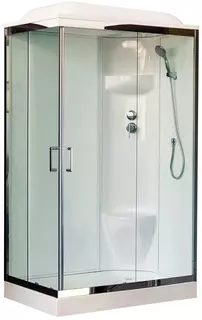 Душевая кабина 120x80x217 см Royal Bath RB8120HP6-WT-CH-R прозрачное