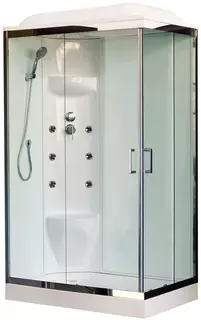 Душевая кабина 120x80x217 см Royal Bath RB8120HP7-WT-CH-L прозрачное
