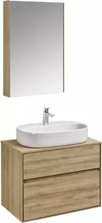 Комплект мебели дуб эльвезия 74,5 см Акватон Либерти 1A279501LYC70 + 1A281003LYC70 + 1WH501710 + 1A279302LYC70