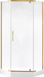 Душевой уголок 99x99 см Niagara NG-6434-08GOLD прозрачное