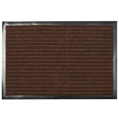 Коврик придверный, 40х60 см, прямоугольный, резина, с ковролином, коричневый, Floor mat Комфорт, ComeForte, XTL-1002