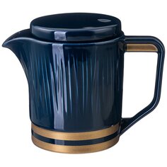 Чайник заварочный фарфор, 1 л, с ситечком, Lefard, Herbal, 42-458, синий