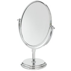Зеркало настольное, 16х24.5 см, на ножке, круглое, хром, Y3-899