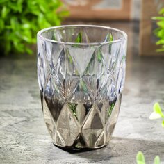 Стакан 250 мл, стекло, Омбре Графит, Y4-6293