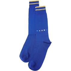 Хлопковые носки с разноцветным логотипом Marni