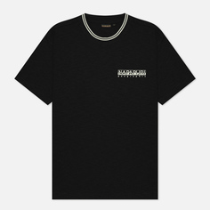 Мужская футболка Napapijri Grober Regular Fit, цвет чёрный, размер XXL