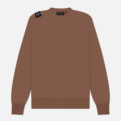 Мужской свитер MA.Strum Crew Neck, цвет коричневый, размер XXXL